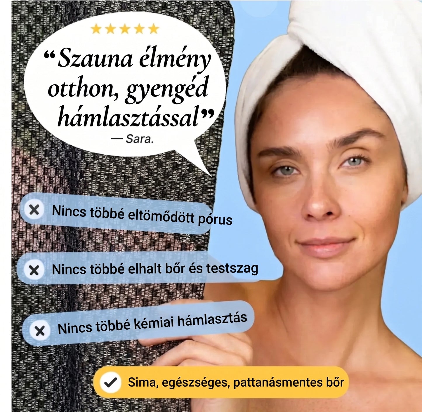Zavelo Bőrmegújító Törölköző